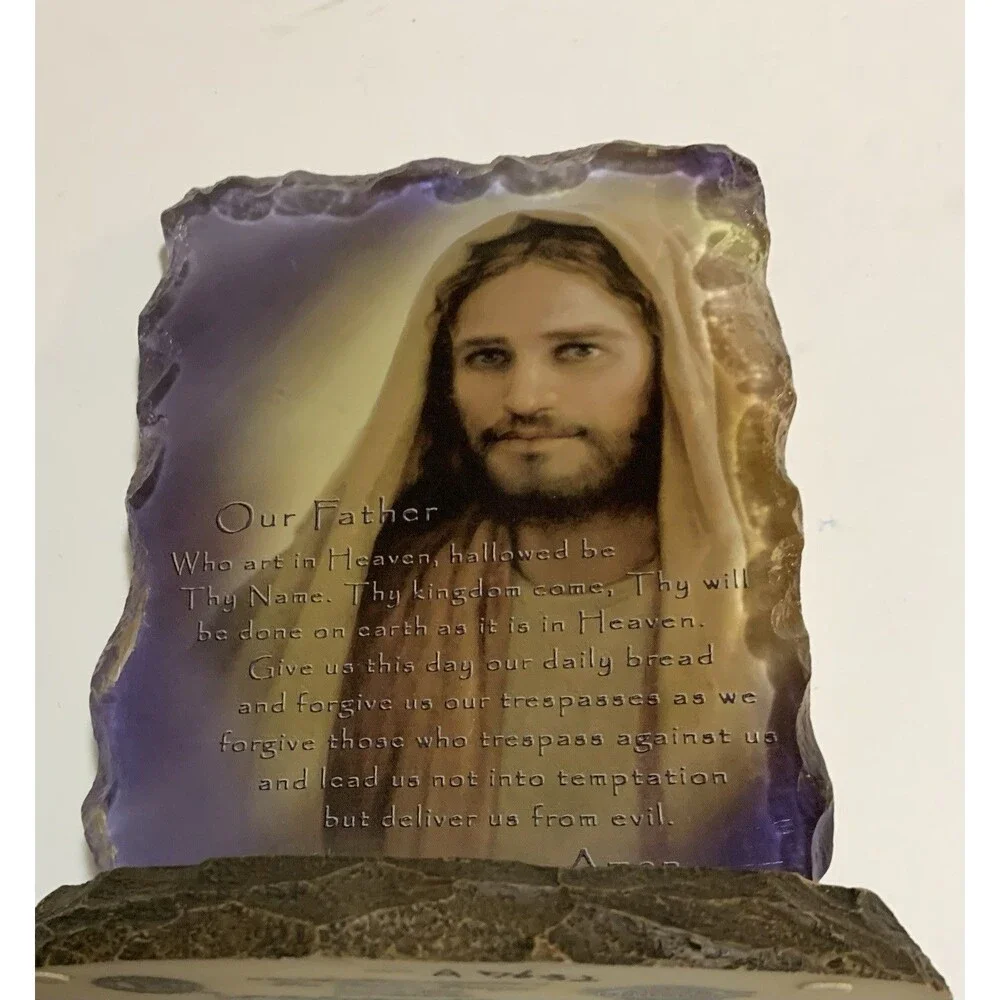 Bradford Exchange Reflections of Faith "The Lord’s Prayer” Plaque Greg Olsen - Picture 6 of 11